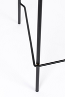 Black Dark Gray Upholstered Counter Stools (2) | DF Jolien | DutchFurniture.com