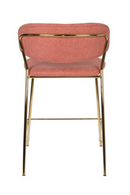 Gold Pink Upholstered Counter Stools (2) | DF Jolien | DutchFurniture.com
