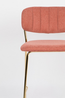 Gold Pink Upholstered Counter Stools (2) | DF Jolien | DutchFurniture.com
