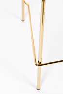 Gold Pink Upholstered Counter Stools (2) | DF Jolien | DutchFurniture.com