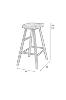Solid Oak Counter Stool | DF Vander | Dutchfurniture.com