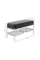Gray Upholstered Bench | DF Milou | Dutchfurniture.com
