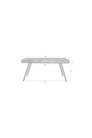 Natural Lacquered Teak Dining Table | DF Suri | Oroatrade.com
