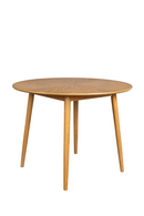 Round Natural Wood Dining Table | DF Fabio | Dutchfurniture.com