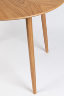Round Natural Wood Dining Table | DF Fabio | Dutchfurniture.com