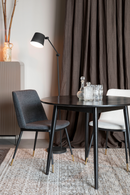 Round Black Wood Dining Table | DF Fabio | Oroatrade.com