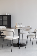 Brown Pedestal Dining Table | DF Maru | Dutchfurniture.com