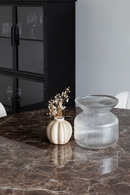 Brown Pedestal Dining Table | DF Maru | Dutchfurniture.com