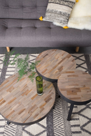 Round Teak Coffee Table - L | DF Suri | DutchFurniture.com