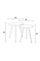 White Nesting Side Tables | DF Daven | DutchFurniture.com