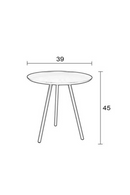 Copper Tripod Side Table | DF Frost | DutchFurniture.com