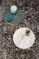 Green Marble Side Table | DF Timpa | Oroatrade.com