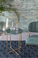 Green Marble Side Table | DF Timpa | Oroatrade.com