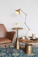 Antique Gold Pedestal Coffee Table | DF Mason | Dutchfurniture.com