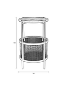 Rattan Accented Side Table | DF Makoto | Dutchfurniture.com