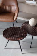 Teak Round Coffee Table (2) | DF Webster | Dutchfurniture.com