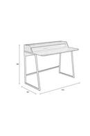Natural Oak with Shelf Desk | LF Giorgio | Dutchfurniture.com