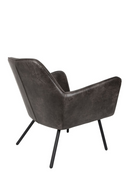 Gray Leather Accent Chair | DF Bon | DutchFurniture.com