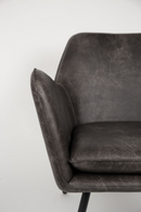 Gray Leather Accent Chair | DF Bon | DutchFurniture.com