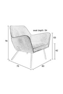 Gray Leather Accent Chair | DF Bon | DutchFurniture.com