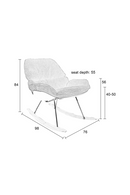 White Upholstered Rocking Chair | DF Rocky | Dutchfurniture.com