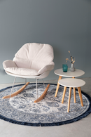 White Upholstered Rocking Chair | DF Rocky | Dutchfurniture.com