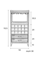 Wooden Wine Cabinet | DF Edgar | Dutchfurniture.com