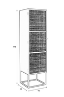 Rattan Webbing Modern Cabinet | DF Guuji | Dutchfurniture.com