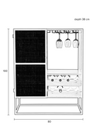 Rattan Webbing Wine Cabinet | DF Guuji | Dutchfurniture.com