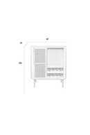 Beige Wooden Wine Cabinet | DF Amaya | Dutchfurniture.com
