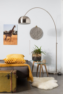 Brushed Metal Arched Floor Lamp | DF Bow | Dutchfurniture.com