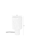 White Cotton Table Lamp | DF Arjun | Dutchfurniture.com
