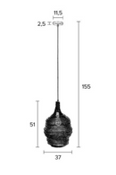 Brass Iron Mesh Pendant Lamp M | DF Lena | Dutchfurniture.com