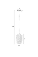 White Cotton Pendant Lamp | DF Arjun | Dutchfurniture.com