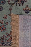 Green Fringe Area Rug 5' x 7'5" | DF Raz | DutchFurniture.com