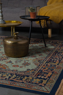 Green Fringe Area Rug 5' x 7'5" | DF Raz | DutchFurniture.com