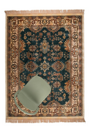 Camel Fringe Area Rug 5' x 7'5" | DF Raz | DutchFurniture.com