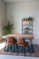 Camel Fringe Area Rug 5' x 7'5" | DF Raz | DutchFurniture.com