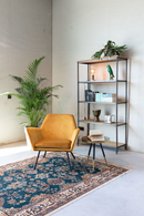 Camel Fringe Area Rug 5' x 7'5" | DF Raz | DutchFurniture.com