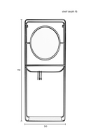 Gray Wall Rack With Mirror | DF Duco | Dutchfurniture.com