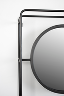 Gray Wall Rack With Mirror | DF Duco | Dutchfurniture.com