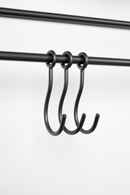 Gray Wall Rack With Mirror | DF Duco | Dutchfurniture.com
