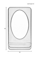 Metal Framed Mirror Shelf | DF Pascal | Dutchfurniture.com