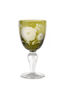 Sandblasted Multi-Colored Wine Glass | Pols Potten Peony | Dutchfurniture.com