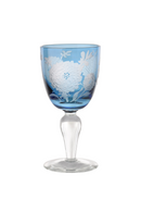 Sandblasted Multi-Colored Wine Glass | Pols Potten Peony | Dutchfurniture.com