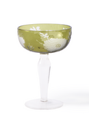 Sandblasted Multi-Colored Coupe Glass | Pols Potten Peony | Dutchfurniture.com