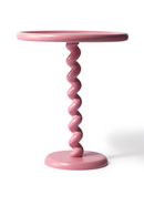 Modern Pedestal Side Table (2) | Pols Potten Twister | Dutchfurniture.com