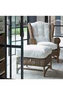 Cushioned Rattan Ottoman | Rivièra Maison Nicolas | Dutchfurniture.com