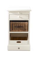 White Wooden Bed Cabinet | Rivièra Maison Rangez and Plus | DutchFurniture.com