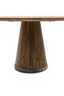 Round Oak Pedestal Dining Table | Rivièra Maison Siroko Beach | Dutchfurniture.com